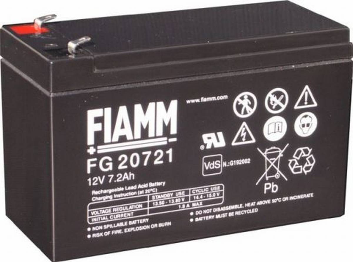 Fiamm FG20721 Batteria al piombo 12V 7,2Ah / Batteria al piombo / AGM al piombo VdS