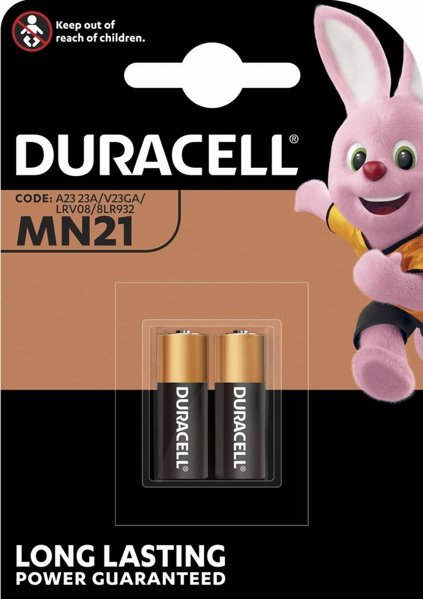 Duracell MN21/A23 Batteria alcalina 12V (Blister di 2)