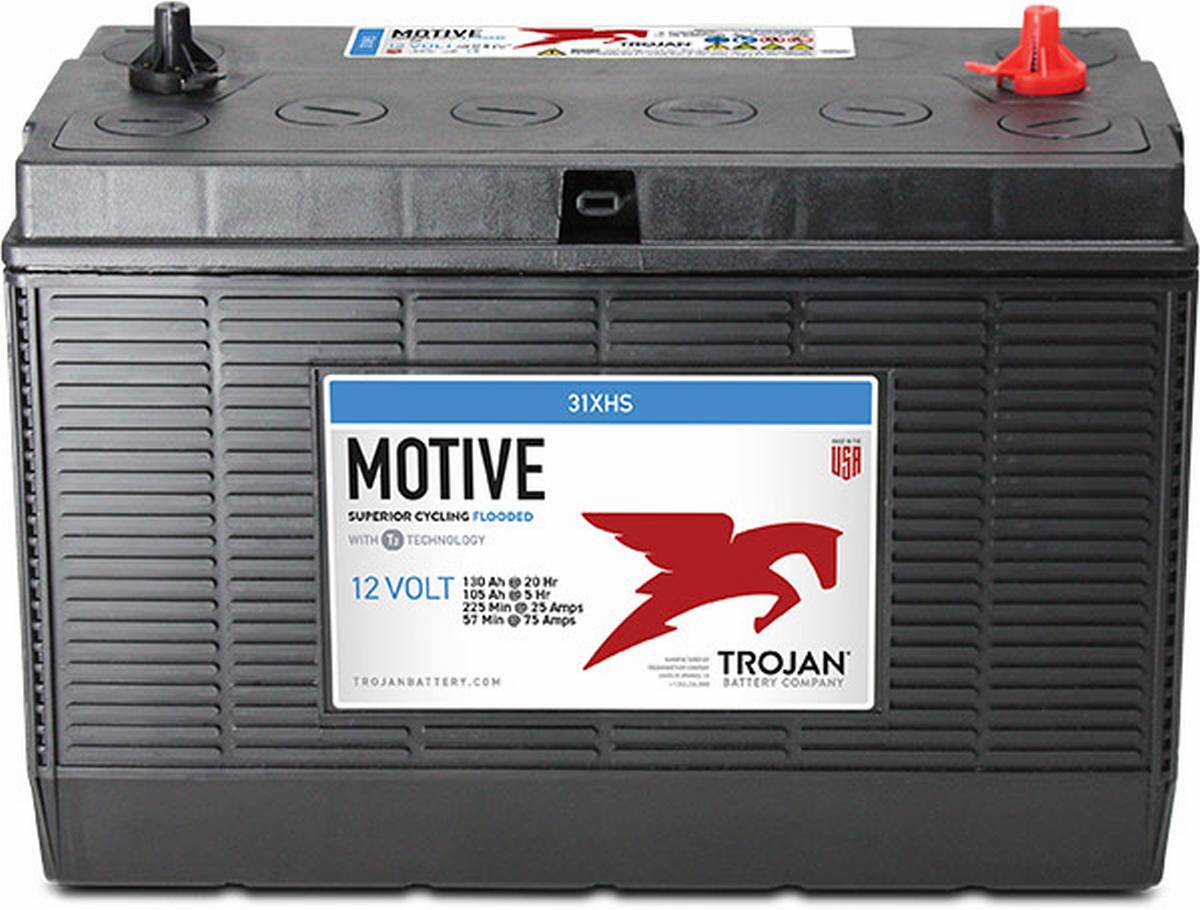 Trojan 31XHS 12V 130Ah Deep Cycle Traction Battery Stud Connection