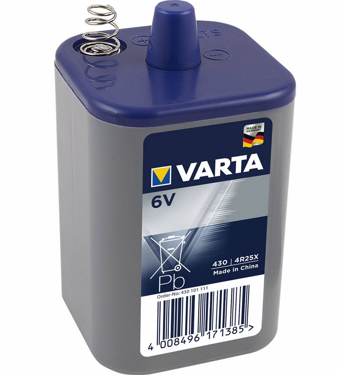 Varta Professional 430 4R25X 6V Block Battery Light 7.5Ah Zinc Carbon (sciolto)