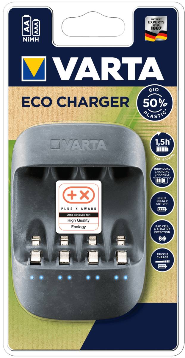 Varta Charger Eco Charger Caricatore in bioplastica