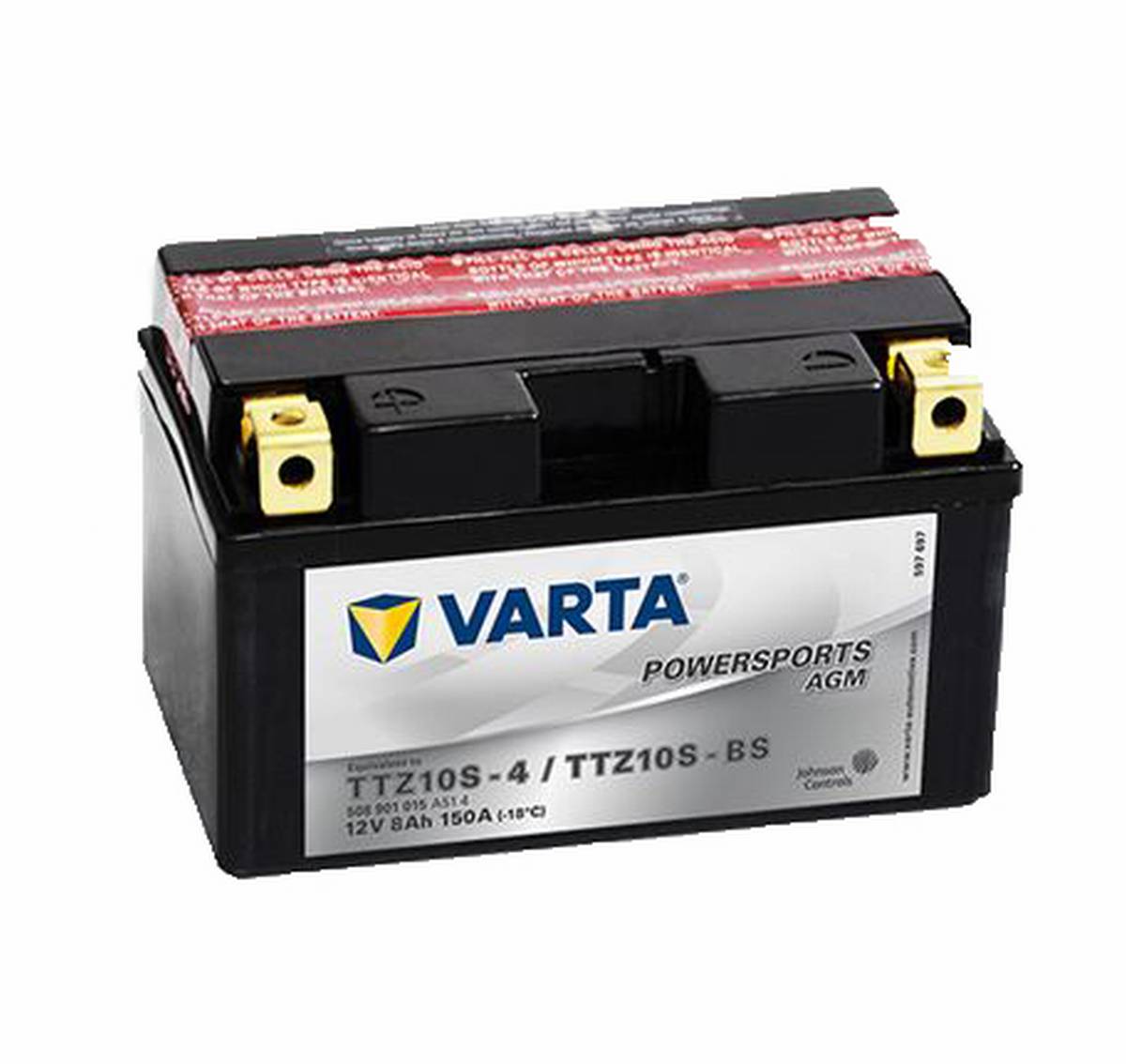 Varta Powersports TTZ10S-4 Batteria moto AGM TTZ10S-BS 508901015 12V 8Ah